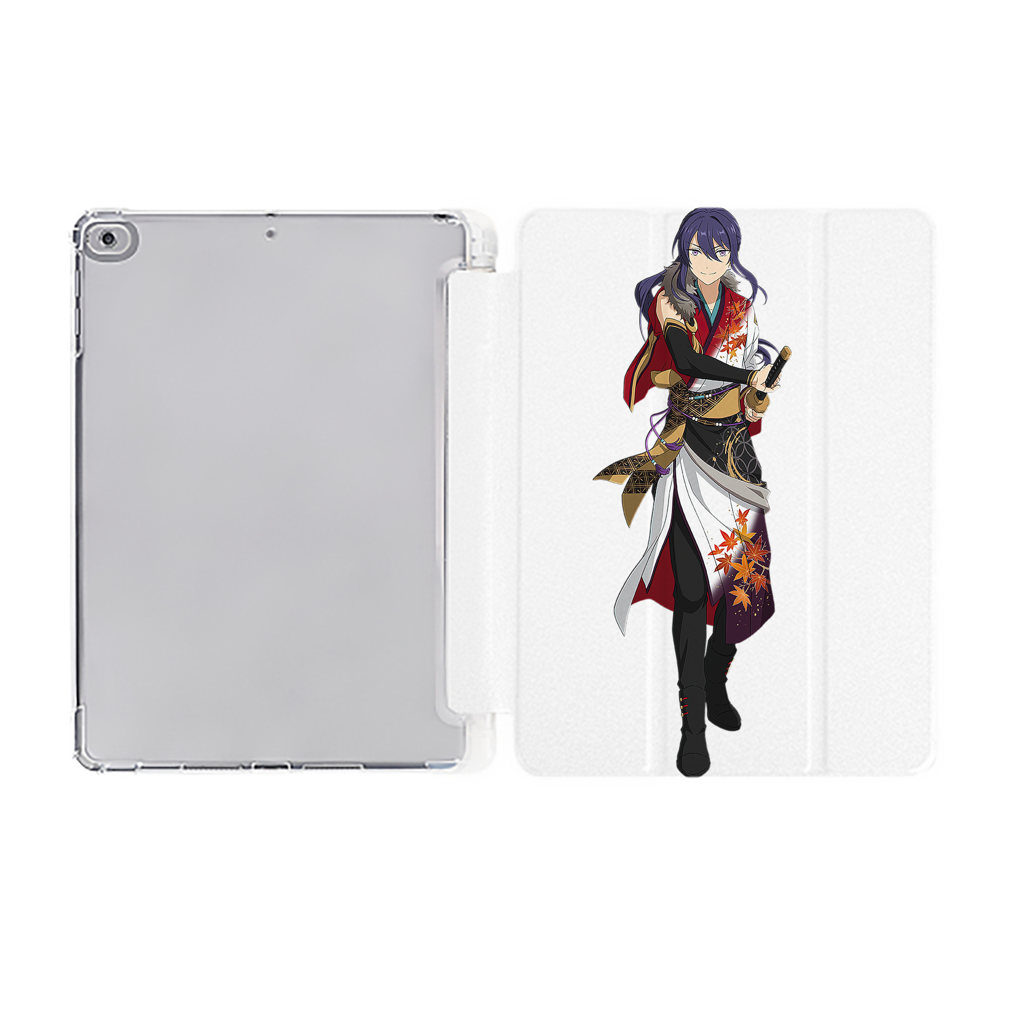（画像用） あんさんぶるスターズ! Ensemble Stars IPad ケース ペン収納付き 三つ折りスタンド PUレザー×シリコン 対応機種9.5/10.5/10.9インチ